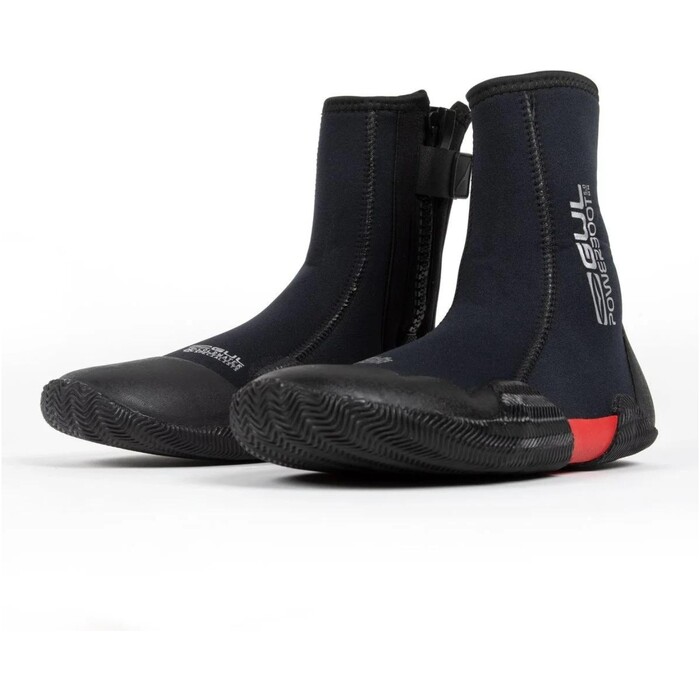 2024 GUL 5mm Power Round Toe Easy-Zip Wetsuit Boots BO1306-B8 - Black